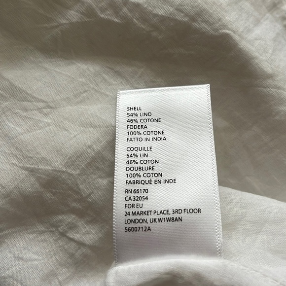 Urban Outfitters Button Down Strappy Back Linen White Dress - Picture 10 of 10